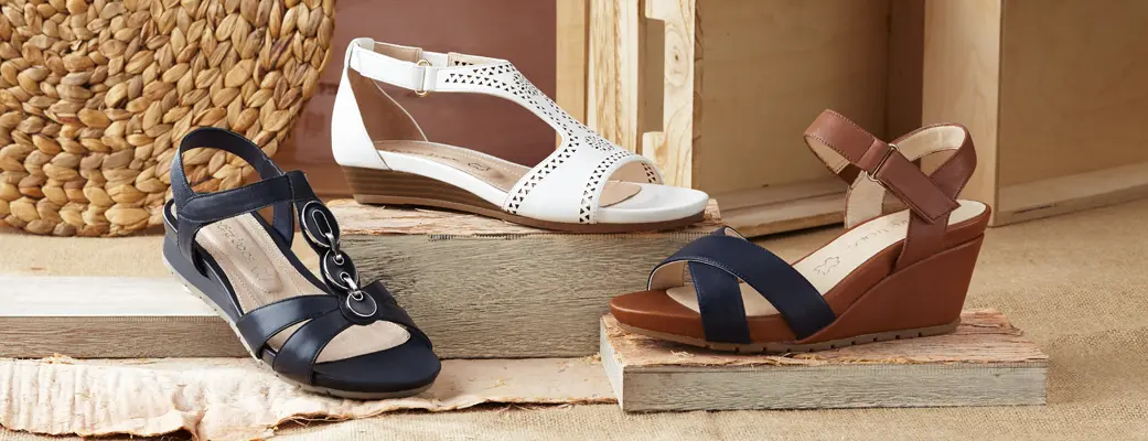 Mid heel sandals for everyday wear