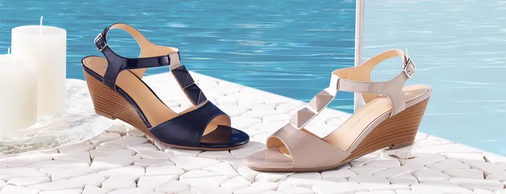 Beautiful mid wedge sandals for women