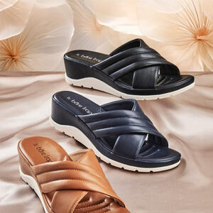 BARREL Cushion X Slide
* Mid Wedge
* Classic X Design
* Black, Navy and Brown
Just $59.95
https://www.baretraps.com.au/buy/shoes~slides/barrel-black
 
#slides #sandler #mumstyle