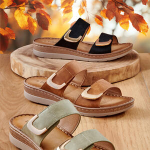 PAMPER by Bare Traps
Our best selling Slide is now back in stock
3 Colours available - Black, Tan and new Colour for Autumn Sage Green
Gold Trimmed and Fully Adjustable 
Just $59.95
https://www.baretraps.com.au/buy/shoes~comfort/pamper-sage