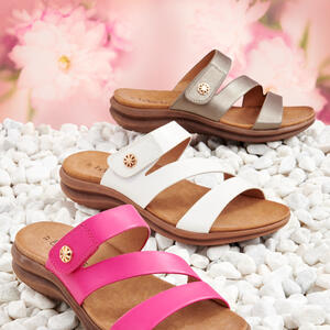 PRIZES - Z Trim Slide by Bare Traps

* Velcro Top Strap
* Full Footform Insole
* Natural Rubber Sole

Black, Fuchsia, Pewter & White
Instore and Online NOW
https://www.baretraps.com.au/buy/shoes~slides/prizes-fuchsia

#summerslides #pinkshoes #springsandals