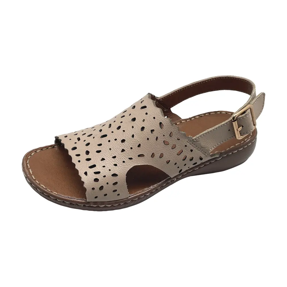 Amour Taupe Bare Traps Leather Comfort Sandals Online