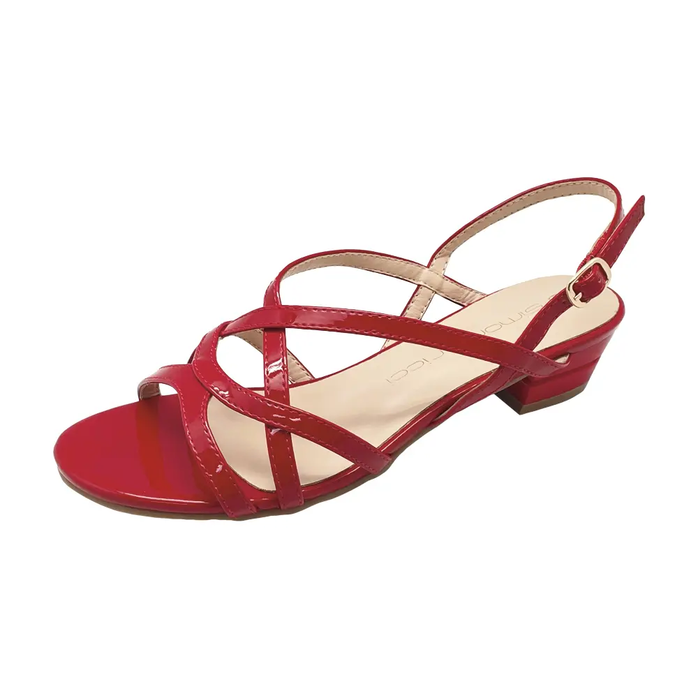 Timbo Red Simona Ricci Low Heel Sandals online Summer Spring