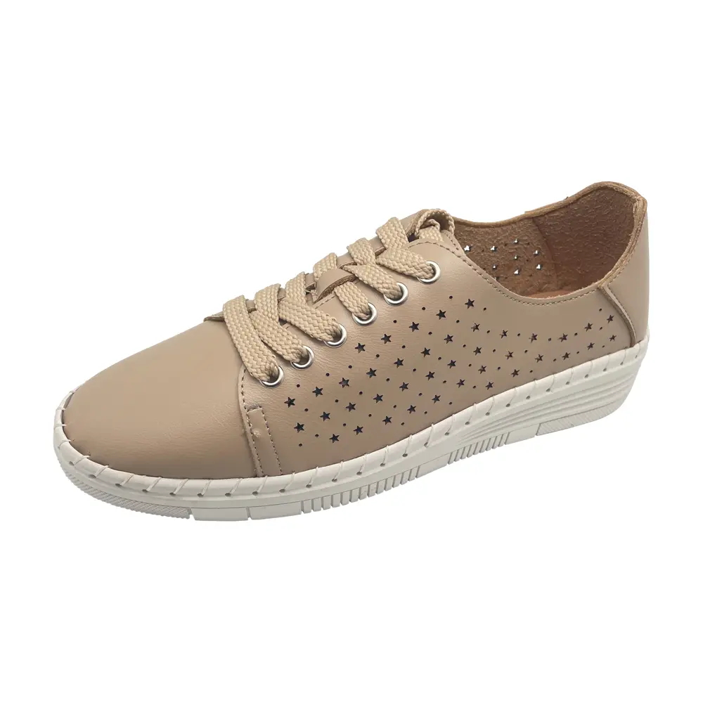 Varsity Taupe Bare Traps lace up sneaker comfort shoes Australia